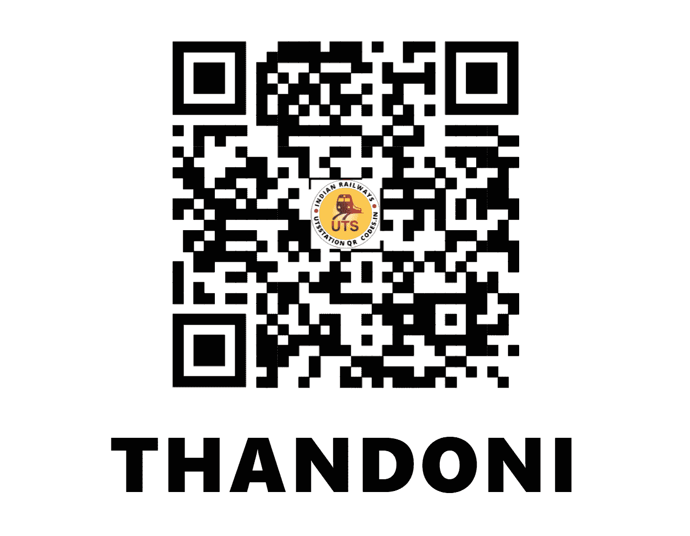 UTS QR Code for THANDONI - TNDN - SR (TAMIL NADU)